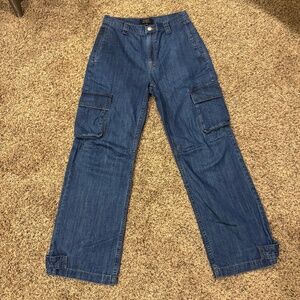Banana Republic Women’s Barrel Cargo Jean~Size 27/4R, Dark Wash
